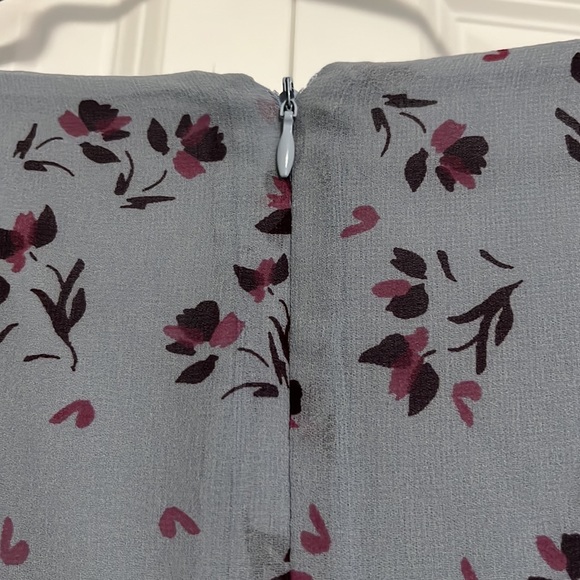 NWT WAYF X Revolve Blue Floral Ruched Mini Dress With Cut Out - Picture 8 of 9